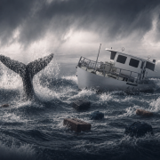 Jonah's disappointment led him to board a boat that ended up in storm