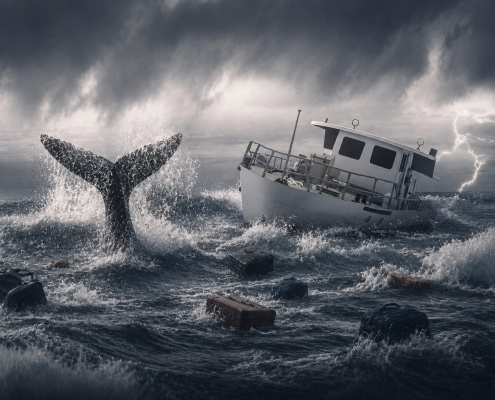 Jonah's disappointment led him to board a boat that ended up in storm