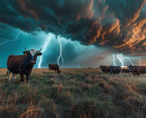 Bison and the storms