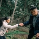 Brother helping sister, showing his choice over pride and humility